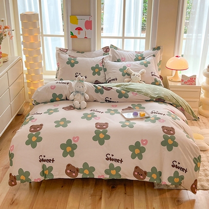 91家纺网 家纺一手货源 找家纺 （总）八十八家纺 2025新款全棉12868床笠款四件套