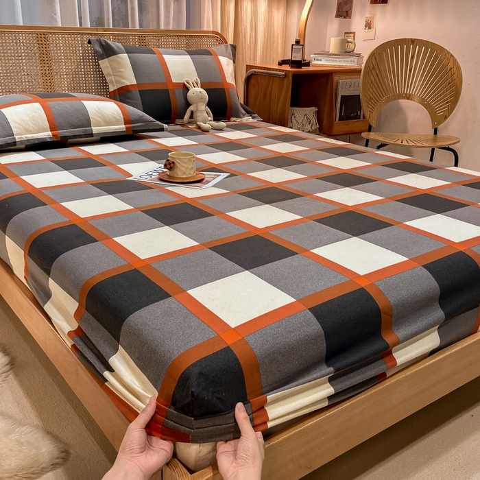 91家纺网 家纺一手货源 找家纺 丝芙妮家居（原乐视家纺） 2024新款全棉磨毛单品床笠 雅里恩