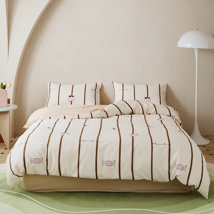 原研家居 2023新款40支全棉13070印花四件套-野兽派系列 公主猫