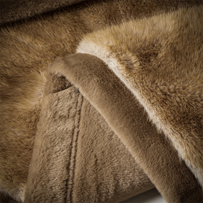 91家纺网 家纺一手货源 找家纺 凯轩毛毛毯毯子网销专供 23新款仿金狐皮草毛毯毯子 高贵驼