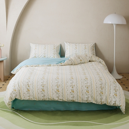 91家纺网 家纺一手货源 找家纺 原研家居 2023新款40支全棉13070印花系列四件套（第2批） 宁静致远