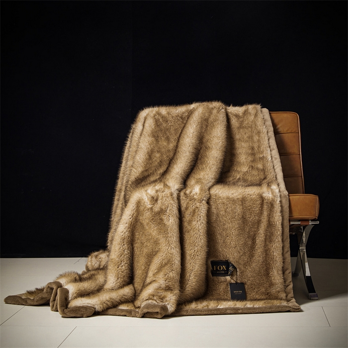 91家纺网 家纺一手货源 找家纺 （总）凯轩毛毛毯毯子网销专供 23新款仿金狐皮草毛毯毯子
