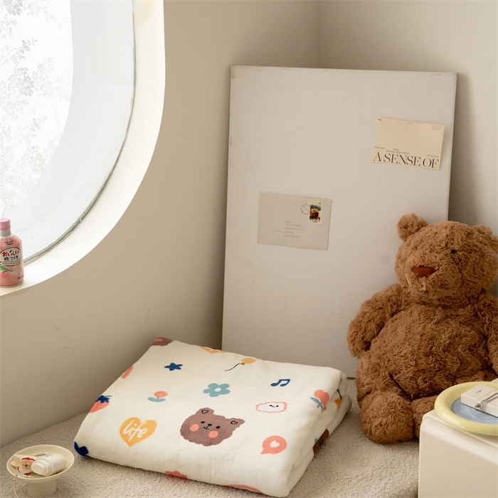 91家纺网 家纺一手货源 找家纺 （总）时光里 2023新款全消光加厚牛奶绒印花单品单床单