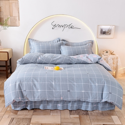 91家纺网 家纺一手货源 找家纺 （总）八十八家纺 2025新款全棉12868床裙款四件套