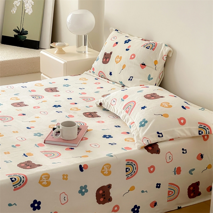 91家纺网 家纺一手货源 找家纺 （总）时光里 2023新款全消光加厚牛奶绒印花单品单床单