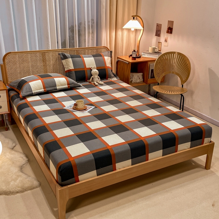 91家纺网 家纺一手货源 找家纺 丝芙妮家居（原乐视家纺） 2024新款全棉磨毛单品床笠 雅里恩