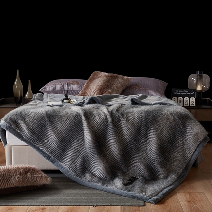 91家纺网 家纺一手货源 找家纺 （总）凯轩毛毛毯毯子网销专供 23新款芭莎仿毛皮毛毯毯子