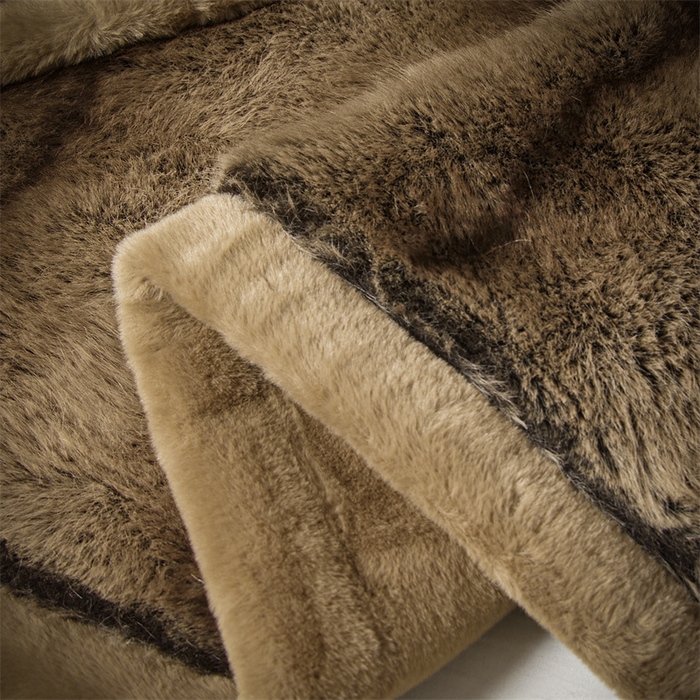 91家纺网 家纺一手货源 找家纺 凯轩毛毛毯毯子网销专供 23新款仿金狐皮草毛毯毯子 十字金