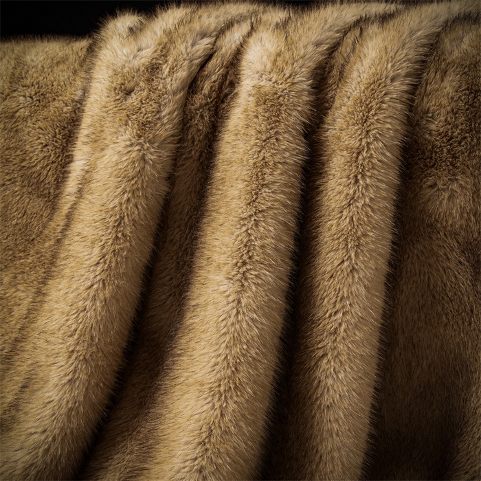 91家纺网 家纺一手货源 找家纺 凯轩毛毛毯毯子网销专供 23新款仿金狐皮草毛毯毯子 高贵驼