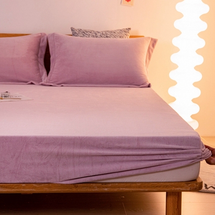 91家纺网 家纺一手货源 找家纺 (总）好阁 2022新款200g牛奶绒单品床笠