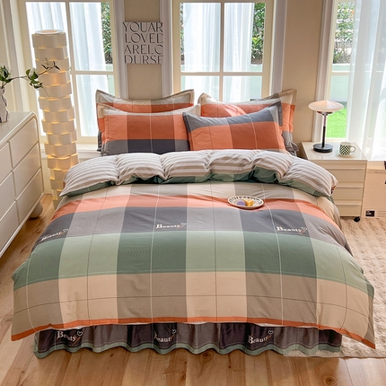 91家纺网 家纺一手货源 找家纺 （总）八十八家纺 2025新款全棉12868床裙款四件套