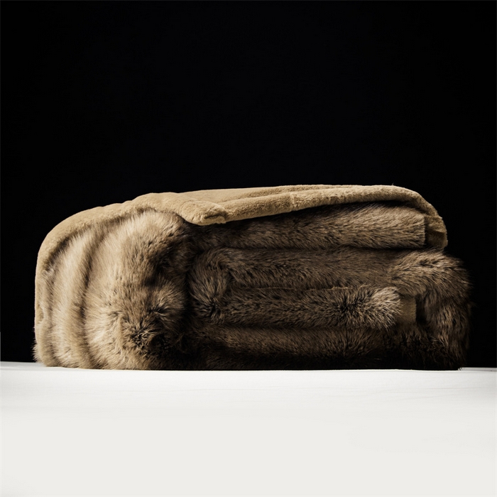 91家纺网 家纺一手货源 找家纺 凯轩毛毛毯毯子网销专供 23新款仿金狐皮草毛毯毯子 十字金