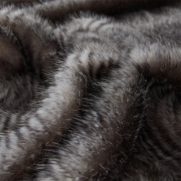 91家纺网 家纺一手货源 找家纺 凯轩毛毛毯毯子网销专供 23新款芭莎仿毛皮毛毯毯子 花纹灰