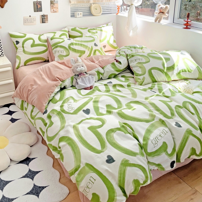 91家纺网 家纺一手货源 找家纺 （总）盛馨家纺 2023新款棉加绒A版高支高密13372全棉加B版加厚宝宝绒牛奶绒床单床笠四件套