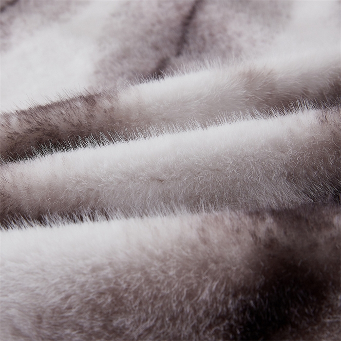 91家纺网 家纺一手货源 找家纺 凯轩毛毛毯毯子网销专供 23新款新款仿雪貂绒毛毯毯子 银蓝貂