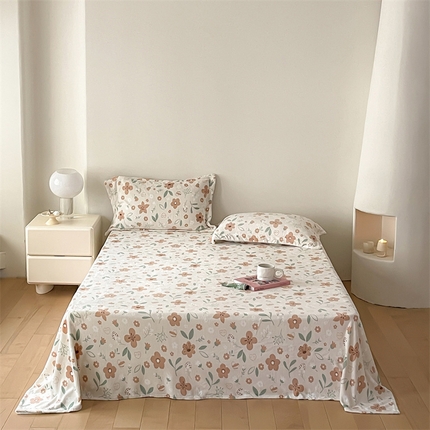 91家纺网 家纺一手货源 找家纺 （总）时光里 2023新款全消光加厚牛奶绒印花单品单床单