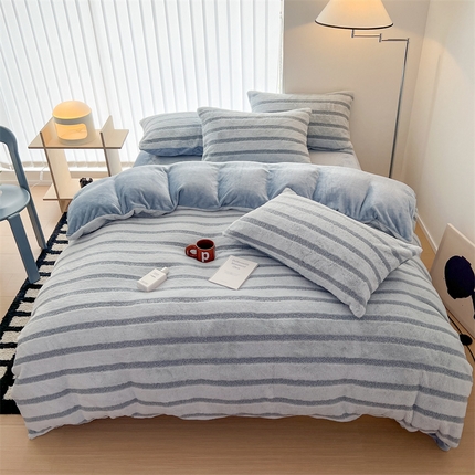 顾里 2023新款兔兔月亮绒套件 软绵蓝