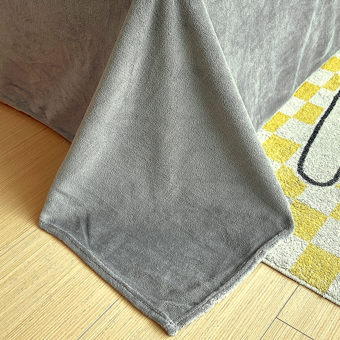 91家纺网 家纺一手货源 找家纺 凡客家居 2023新款毛巾绣牛奶绒四件套 爱丽丝-灰