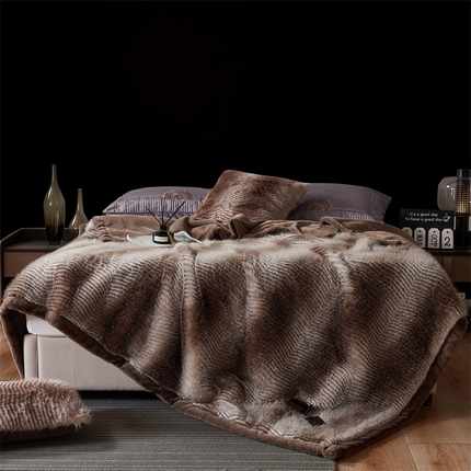 91家纺网 家纺一手货源 找家纺 （总）凯轩毛毛毯毯子网销专供 23新款芭莎仿毛皮毛毯毯子