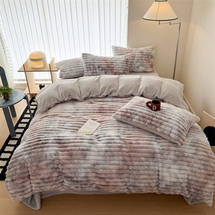 （总）顾里2023新款扎染濑兔毛绒套件