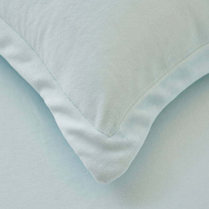 91家纺网 家纺一手货源 找家纺 艾佳 2025新款高克重加厚保暖牛奶绒床单 牛奶绒梦幻蓝