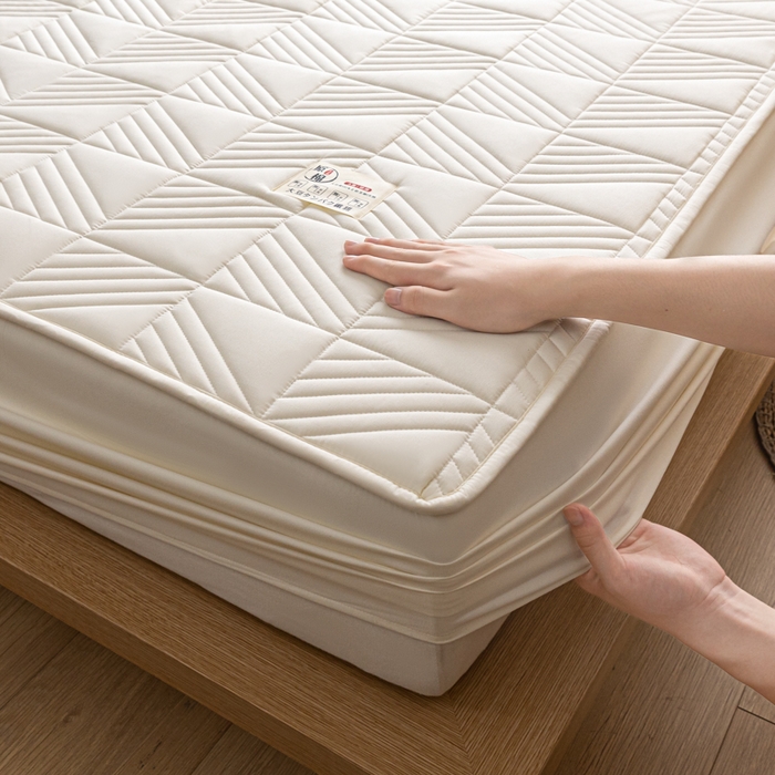 91家纺网 家纺一手货源 找家纺 （总）米粒家纺 2023新款A类大豆纤维夹棉床笠系列