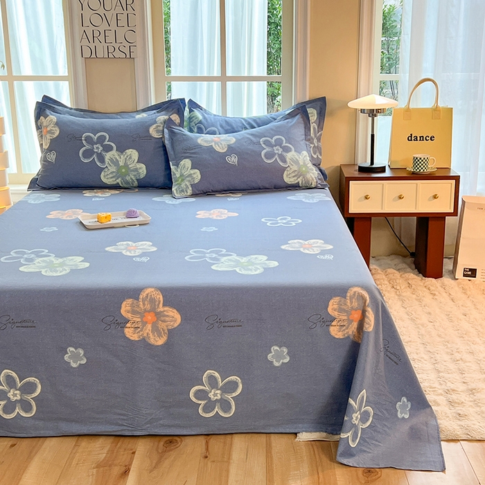 91家纺网 家纺一手货源 找家纺 八十八家纺2025新款全棉12868系列四件套单品床单依美莎