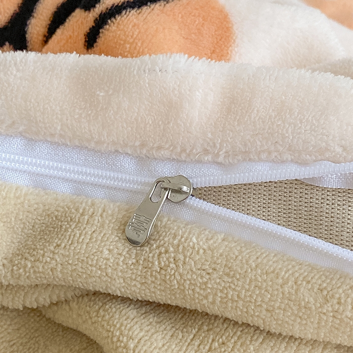 91家纺网 家纺一手货源 找家纺 沐辰 2023新款牛奶绒印花四件套 爱心恐龙