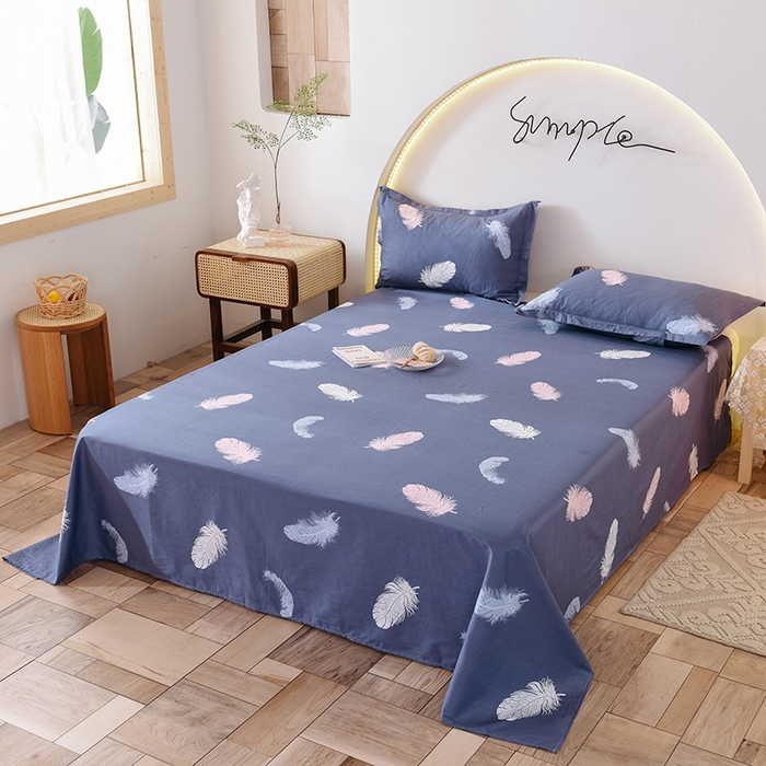 91家纺网 家纺一手货源 找家纺 八十八家纺2025新款全棉12868系列四件套单品床单雨叶梦