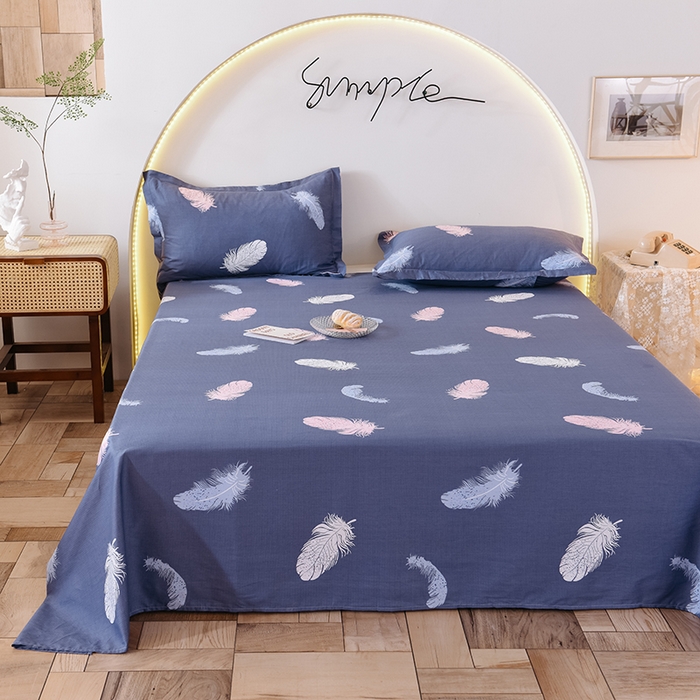 91家纺网 家纺一手货源 找家纺 八十八家纺2025新款全棉12868系列四件套单品床单雨叶梦