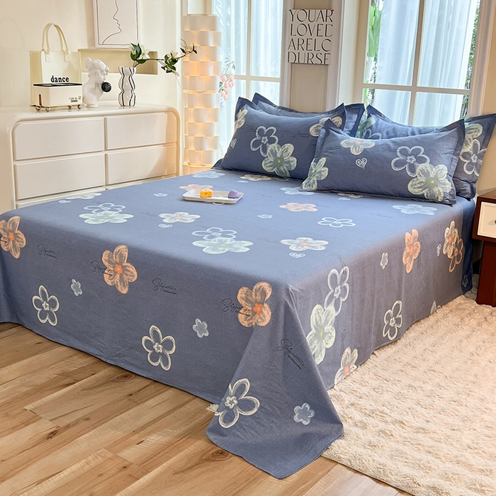 91家纺网 家纺一手货源 找家纺 八十八家纺2025新款全棉12868系列四件套单品床单依美莎