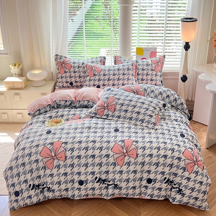 91家纺网 家纺一手货源 找家纺 （总）妖妖家纺 2023新款牛奶绒四件套