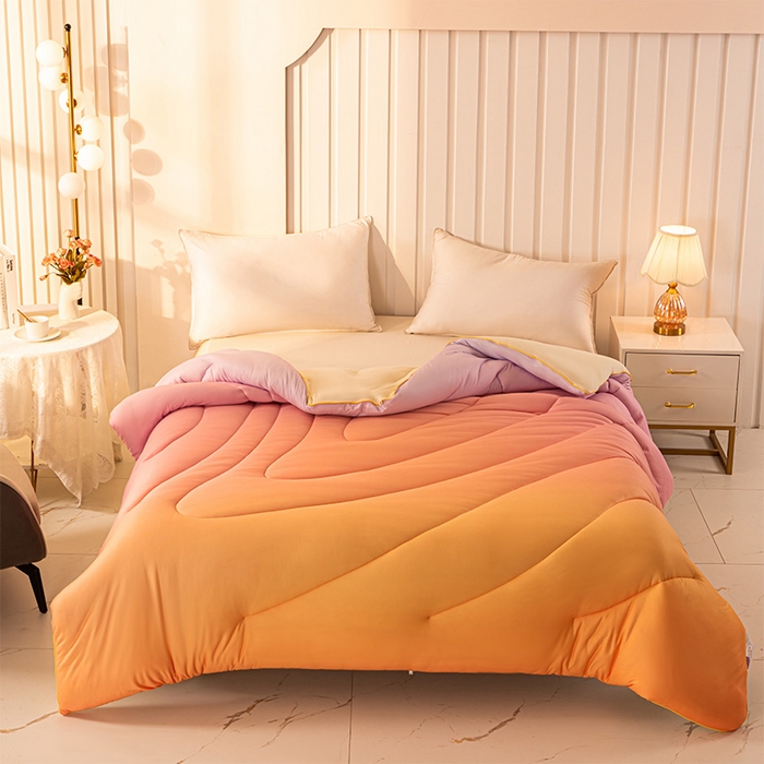 91家纺网 家纺一手货源 找家纺 （总）佳居缘 2023新款A类晚霞发热纤维被