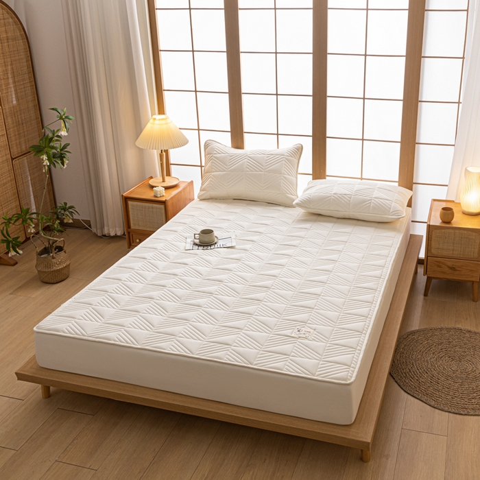 91家纺网 家纺一手货源 找家纺 （总）米粒家纺 2023新款A类大豆纤维夹棉床笠系列