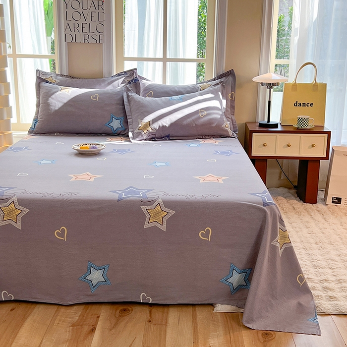 91家纺网 家纺一手货源 找家纺 八十八家纺2025新款全棉12868系列四件套单品床单启明星