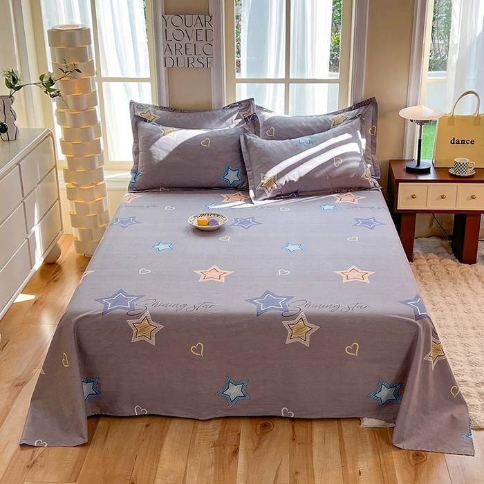 91家纺网 家纺一手货源 找家纺 八十八家纺2025新款全棉12868系列四件套单品床单启明星