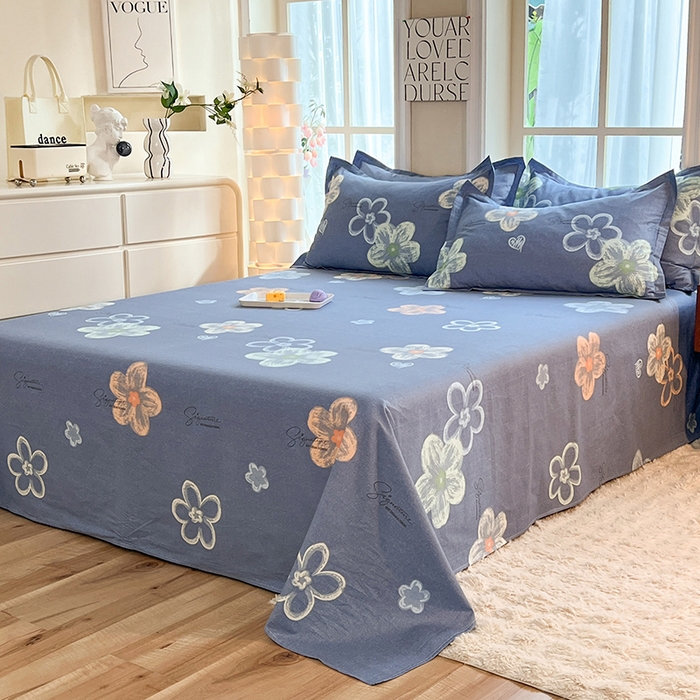 91家纺网 家纺一手货源 找家纺 八十八家纺2025新款全棉12868系列四件套单品床单依美莎