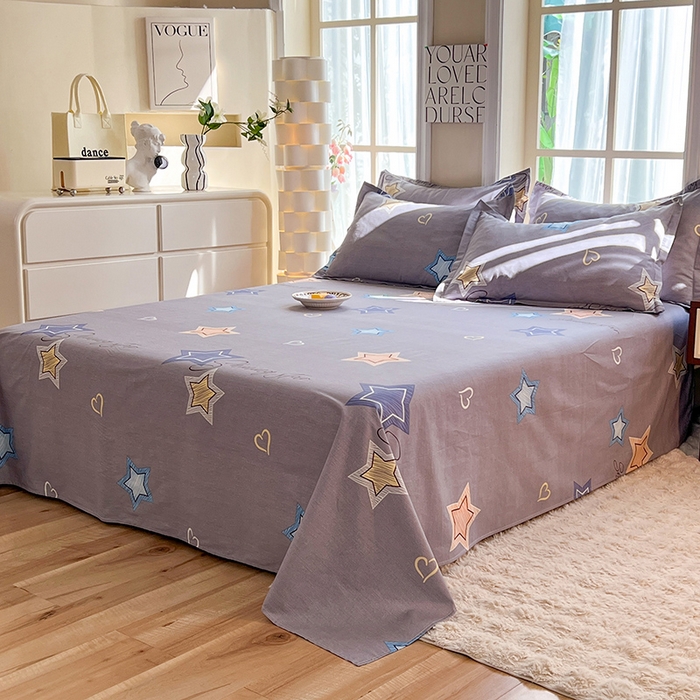 91家纺网 家纺一手货源 找家纺 八十八家纺2025新款全棉12868系列四件套单品床单启明星