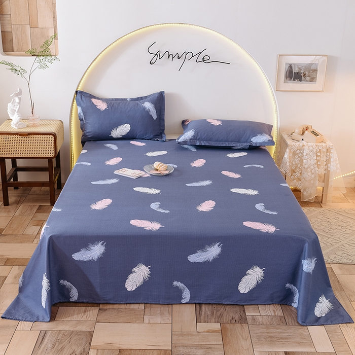 91家纺网 家纺一手货源 找家纺 八十八家纺2025新款全棉12868系列四件套单品床单雨叶梦