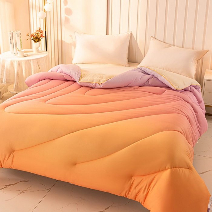 91家纺网 家纺一手货源 找家纺 （总）佳居缘 2023新款A类晚霞发热纤维被