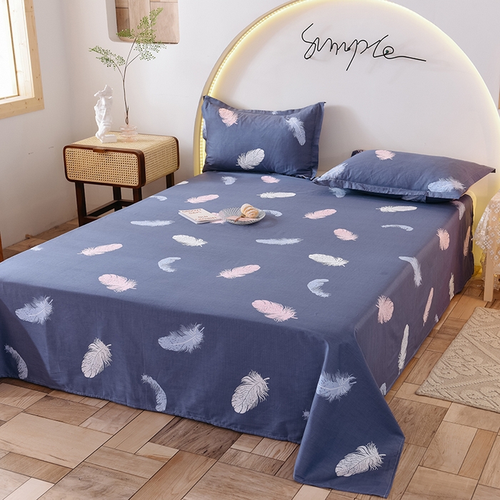 91家纺网 家纺一手货源 找家纺 八十八家纺2025新款全棉12868系列四件套单品床单雨叶梦