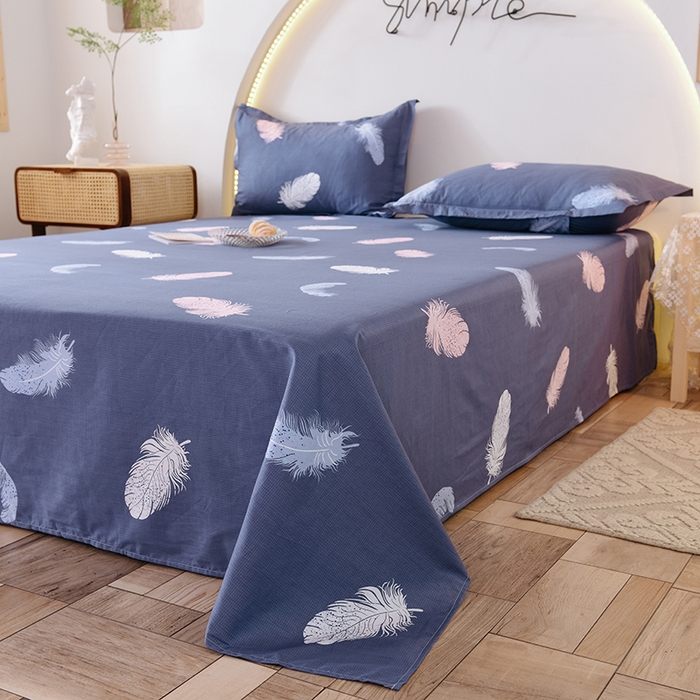 91家纺网 家纺一手货源 找家纺 八十八家纺2025新款全棉12868系列四件套单品床单雨叶梦