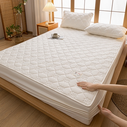 91家纺网 家纺一手货源 找家纺 （总）米粒家纺 2023新款A类大豆纤维夹棉床笠系列