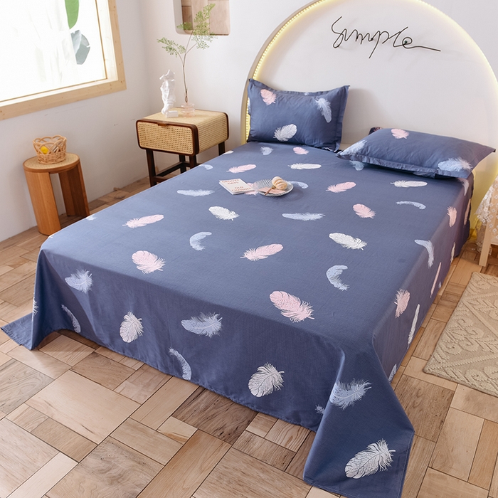 91家纺网 家纺一手货源 找家纺 八十八家纺2025新款全棉12868系列四件套单品床单雨叶梦