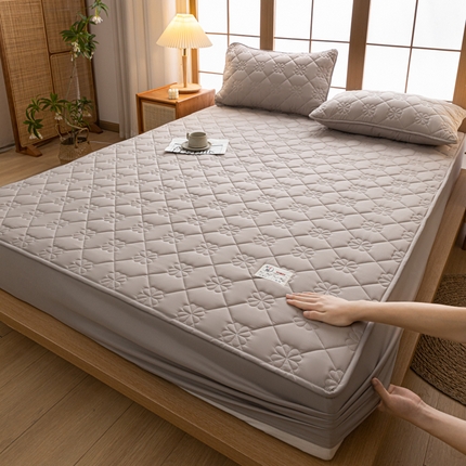 91家纺网 家纺一手货源 找家纺 （总）米粒家纺 2023新款A类大豆纤维夹棉床笠系列