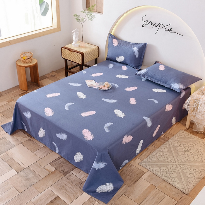 91家纺网 家纺一手货源 找家纺 八十八家纺2025新款全棉12868系列四件套单品床单雨叶梦