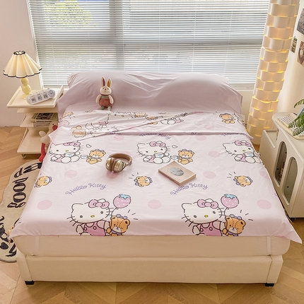 91家纺网 家纺一手货源 找家纺 Mr.pig猪先生2023新款三丽鸥全棉水洗棉旅行隔脏睡袋 圆点玉桂狗