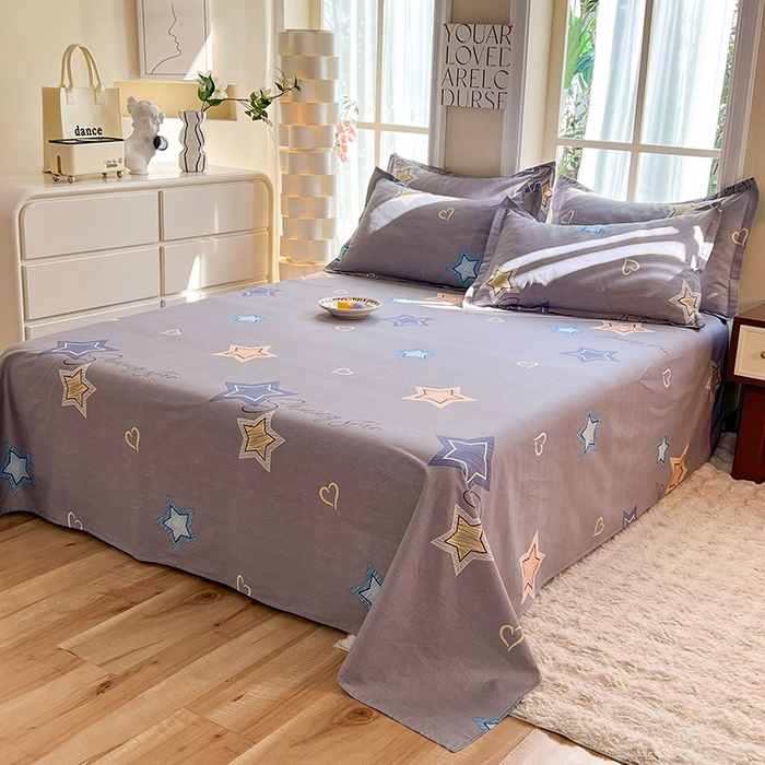 91家纺网 家纺一手货源 找家纺 八十八家纺2025新款全棉12868系列四件套单品床单启明星