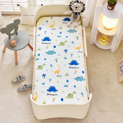 91家纺网 家纺一手货源 找家纺 嗨生活2023年加厚牛奶绒床垫儿童床垫幼儿园床垫床褥 五彩恐龙（一体款）