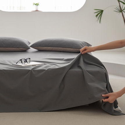 91家纺网 家纺一手货源 找家纺 （总）风向标 2023新款奶油美拉德大雁纹磨毛单床单